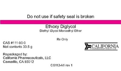 Ketophene CS112-A1 rev 1 Label Ethoxy Dig.jpg Ethoxy Diglycol Label - Ketophene CS112 A1 rev 1 Label Ethoxy Dig